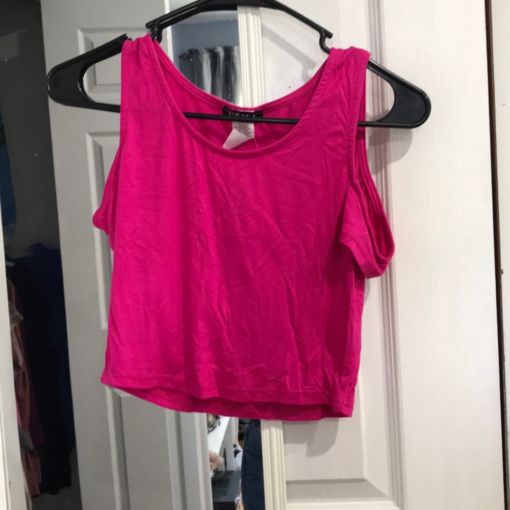 Pink crop top